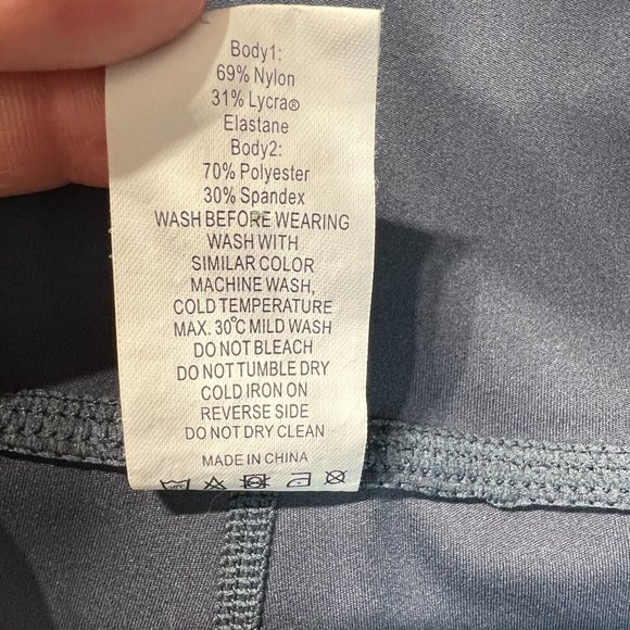 ZYIA Leggings 14 16 Neon Yellow Parallel Luxe High Rise 7/8 Ruched Ribbed Active - Picture 12 of 13